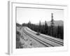 Pushcart with Railroad Crew, Circa 1915-Asahel Curtis-Framed Giclee Print