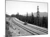 Pushcart with Railroad Crew, Circa 1915-Asahel Curtis-Mounted Giclee Print