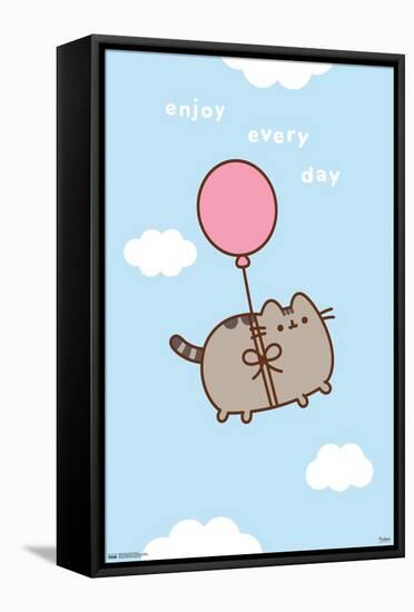 Pusheen - Enjoy Every Day-Trends International-Framed Stretched Canvas