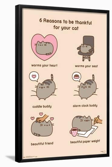 Pusheen - Thankful-Trends International-Framed Poster