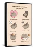 Pusheen - Thankful-Trends International-Framed Stretched Canvas