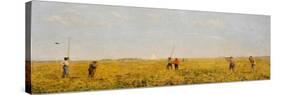 Pushing for Rail, 1874-Thomas Cowperthwait Eakins-Stretched Canvas