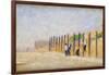 Pushing in the Poles, circa 1882-Georges Pierre Seurat-Framed Giclee Print