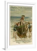 Pushing the Boat Out-EK Johnson-Framed Art Print