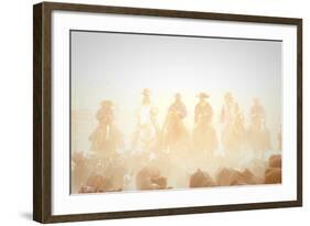 Pushing the Herd-Dan Ballard-Framed Photographic Print