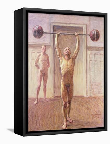 Pushing Weights with Two Arms Number 2, 1913-Eugene Jansson-Framed Stretched Canvas