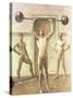 Pushing Weights with Two Arms, Number 3, 1914-Eugene Jansson-Stretched Canvas