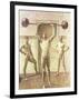 Pushing Weights with Two Arms, Number 3, 1914-Eugene Jansson-Framed Giclee Print