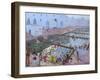 Pushkar Ghats, Rajasthan-Andrew Macara-Framed Giclee Print