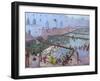 Pushkar Ghats, Rajasthan-Andrew Macara-Framed Giclee Print