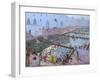 Pushkar Ghats, Rajasthan-Andrew Macara-Framed Giclee Print