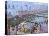 Pushkar Ghats, Rajasthan-Andrew Macara-Stretched Canvas