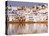 Pushkar Lake, Rajasthan, India, Asia-Ben Pipe-Stretched Canvas