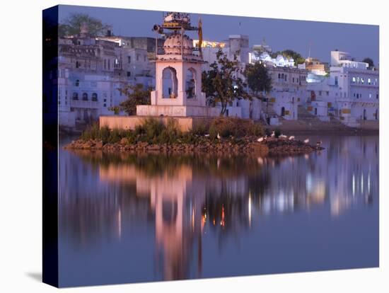 Pushkar Lake, Rajasthan, India, Asia-Ben Pipe-Stretched Canvas