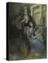 Pushkin and the Muse-Konstantin Alexeyevich Korovin-Stretched Canvas