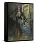 Pushkin and the Muse-Konstantin Alexeyevich Korovin-Framed Stretched Canvas