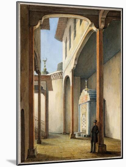 Pushkin in the Bakhchisaray Khan's Palace, 1837-Nikanor Grigoryevich Chernetsov-Mounted Giclee Print