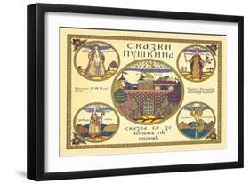 Pushkin-Ivan Bilibin-Framed Art Print