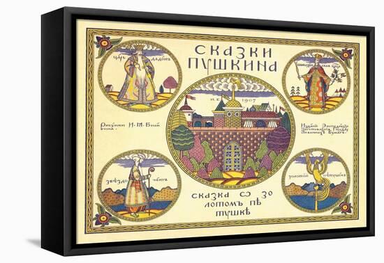 Pushkin-Ivan Bilibin-Framed Stretched Canvas