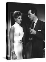 PUSHOVER, 1954 directed by RICHARD QUINE Kim Novak and Fred MacMurray (b/w photo)-null-Stretched Canvas