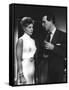 PUSHOVER, 1954 directed by RICHARD QUINE Kim Novak and Fred MacMurray (b/w photo)-null-Framed Stretched Canvas
