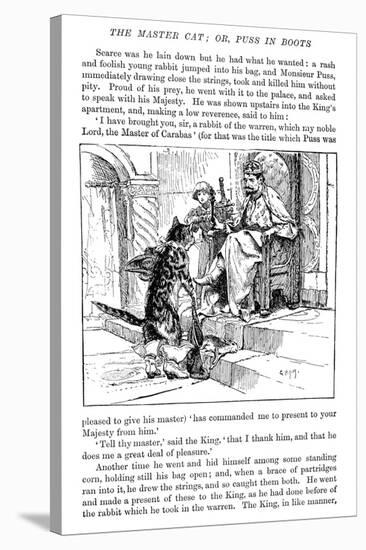 Puss in Boots, 1891-George Percy Jacomb-Hood-Stretched Canvas