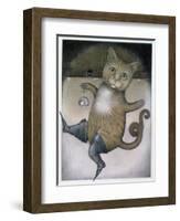 Puss in Boots Doing a Somersault-Wayne Anderson-Framed Giclee Print