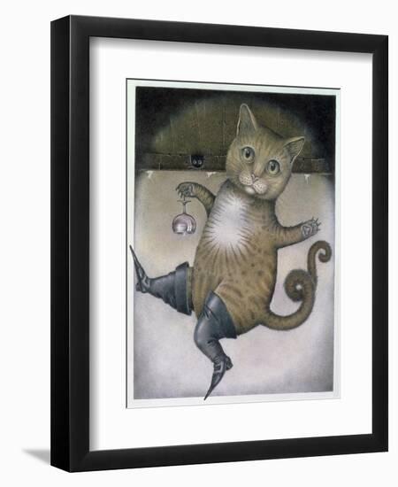 Puss in Boots Doing a Somersault-Wayne Anderson-Framed Giclee Print