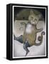 Puss in Boots Doing a Somersault-Wayne Anderson-Framed Stretched Canvas