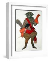 Puss in Boots, from Sleeping Beauty, 1921-Leon Bakst-Framed Giclee Print