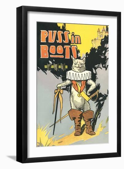 Puss in Boots-null-Framed Art Print