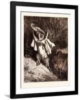 Puss in Boots-Gustave Dore-Framed Giclee Print