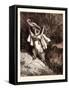 Puss in Boots-Gustave Dore-Framed Stretched Canvas