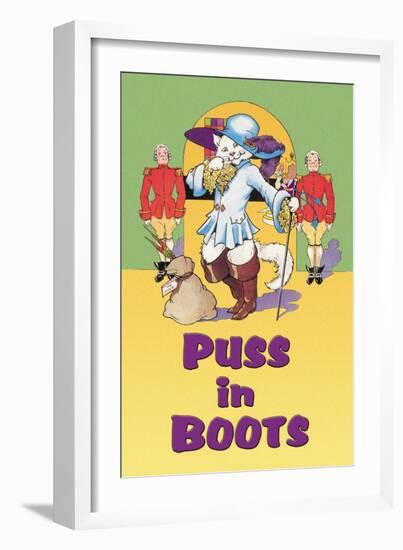 Puss in Boots-null-Framed Art Print