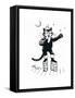 Puss in (Brick-Wall Platform) Boots-George Adamson-Framed Stretched Canvas