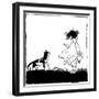 Pussy-cat, pussy-cat, where have you been?-Arthur Rackham-Framed Giclee Print