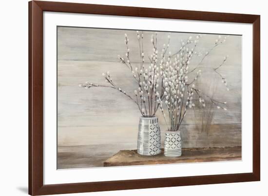 Pussy Willow Still Life with Designs-Julia Purinton-Framed Art Print