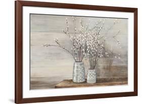 Pussy Willow Still Life with Designs-Julia Purinton-Framed Art Print