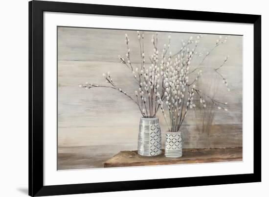 Pussy Willow Still Life with Designs-Julia Purinton-Framed Art Print