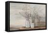 Pussy Willow Still Life with Designs-Julia Purinton-Framed Stretched Canvas