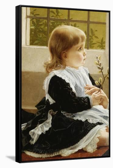 Pussy Willow-George Dunlop Leslie-Framed Stretched Canvas