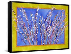 Pussy Willows-Sharon Pitts-Framed Stretched Canvas