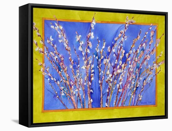 Pussy Willows-Sharon Pitts-Framed Stretched Canvas