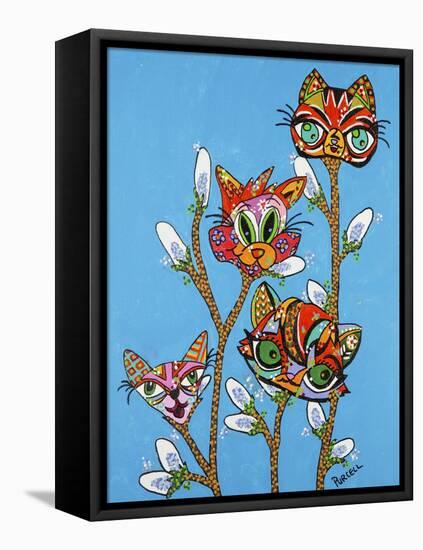 Pussy Willows-Debra Denise Purcell-Framed Stretched Canvas