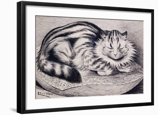 Pussy-Louis Wain-Framed Giclee Print