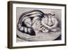 Pussy-Louis Wain-Framed Giclee Print