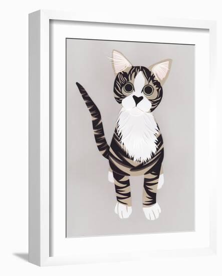 Pussycat, 2016, Paper-Isobel Barber-Framed Giclee Print