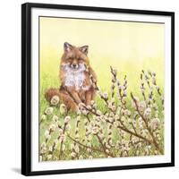 Pussywillows Fox-Wendy Edelson-Framed Giclee Print