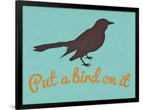 Put A Bird On It Blue-null-Framed Art Print