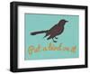 Put A Bird On It Blue-null-Framed Art Print